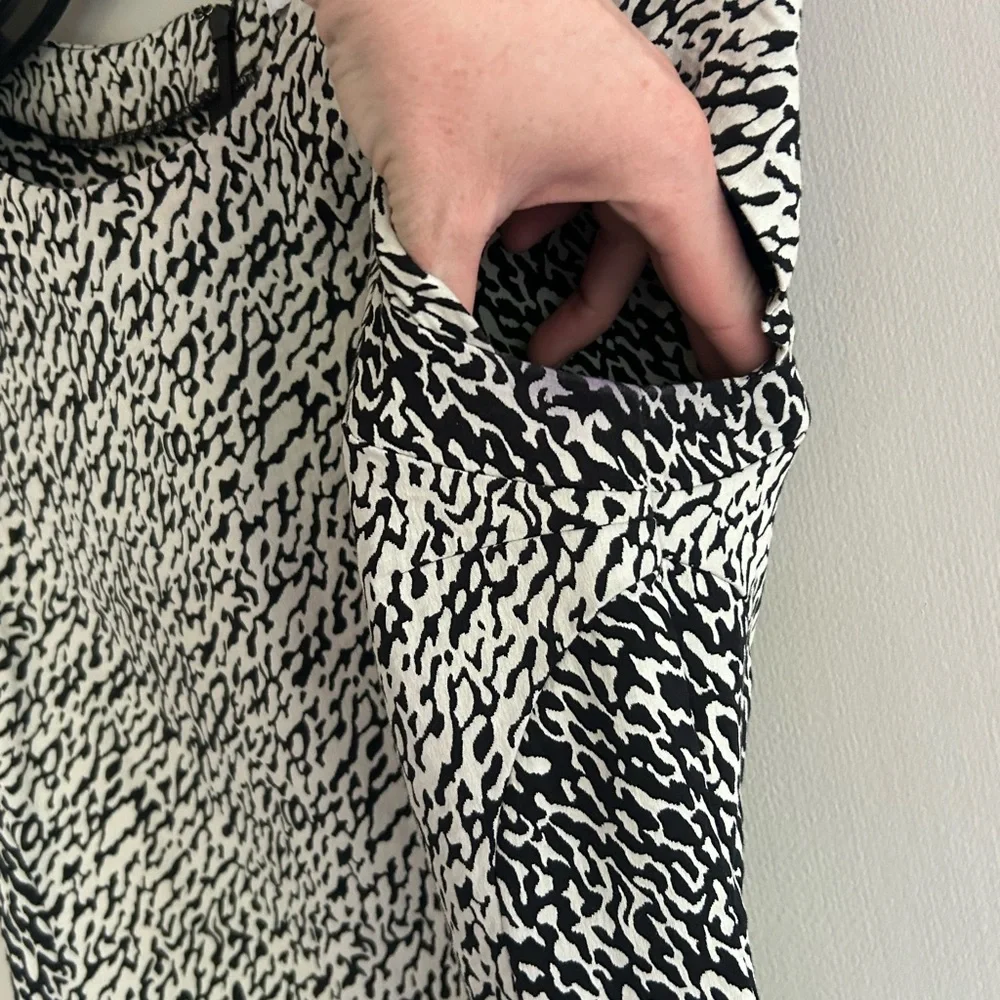 DVF DIANE VON FURSTENBERG Pele Snake Wave Jacquard Dress Office Cocktail Size 6 - Picture 9 of 15